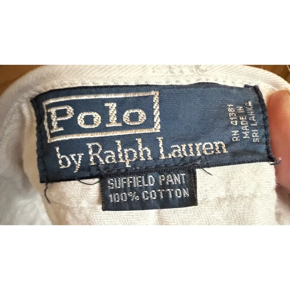 Polo Ralph Lauren Suffield Pants Khaki Chino Classic Cotton 38x30